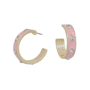 Pam Studded Hoop Earring