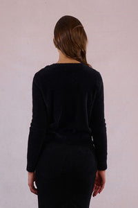 Dear Diary, Black Pearl Button Cardigan