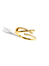 Load image into Gallery viewer, Hypoallergenic Crisscross Open Ring
