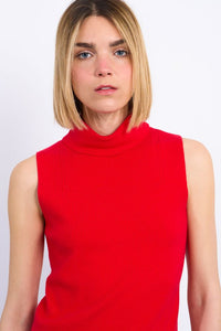 Rockstar Red Sleeveless Sweater