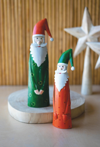 Painted Iron Santa