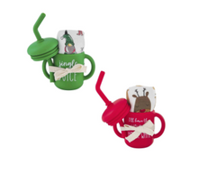 Load image into Gallery viewer, Holiday Sippy Cup &amp; Bib
