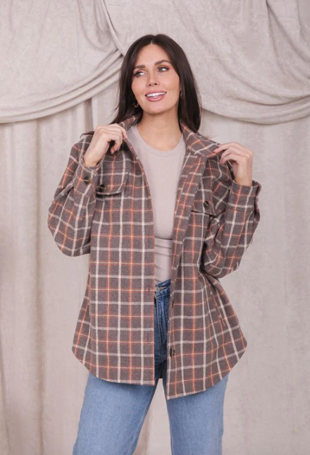 Hot Cocoa Flannel Shacket