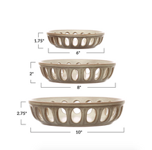 Load image into Gallery viewer, Stoneware Fruit Basket Bowl
