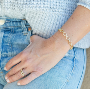 Link Chain Cuff Bracelet