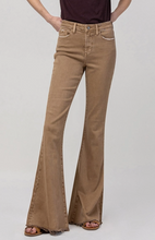 Load image into Gallery viewer, High Rise Super Flare Brown Jeans
