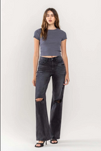 Load image into Gallery viewer, Black 90&#39;s Vintage High Rise Flare Jeans
