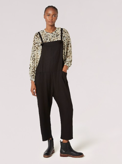 The Blair Black Linen Jumpsuit