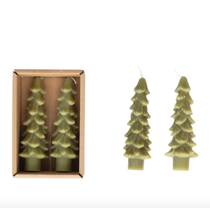 4" Tree Shaped Taper Candles