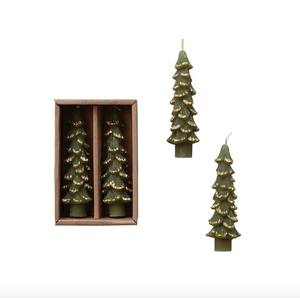 4" Tree Shaped Taper Candles