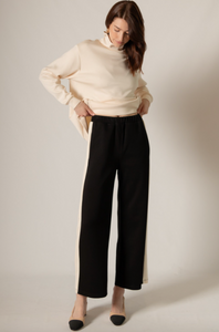 Scuba Modal Black Stripe Pants