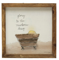 Load image into Gallery viewer, Wood Framed Christmas Scene Wall Decor
