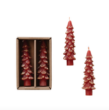 Load image into Gallery viewer, 4&quot; Tree Shaped Taper Candles
