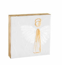 Load image into Gallery viewer, Wood Block Angel
