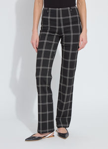 Windowpane Baby Bootcut Pant