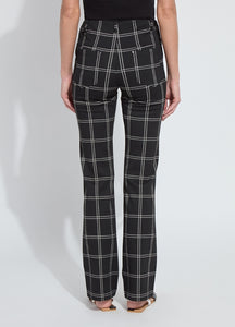 Windowpane Baby Bootcut Pant