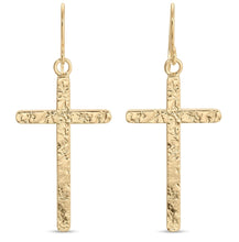 Load image into Gallery viewer, Gilded Cross Earring
