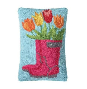 Floral Hook Throw Pillow