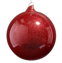 Load image into Gallery viewer, Glass Blown Glitter Ball Ornament
