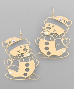 Snowman Earring