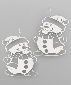 Snowman Earring