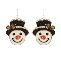 Snowman Earring