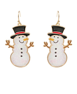 Snowman Earring