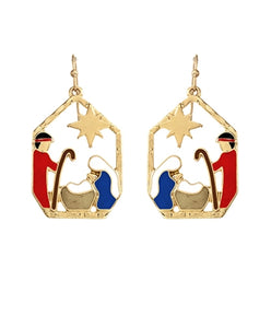 Nativity Scene Earring