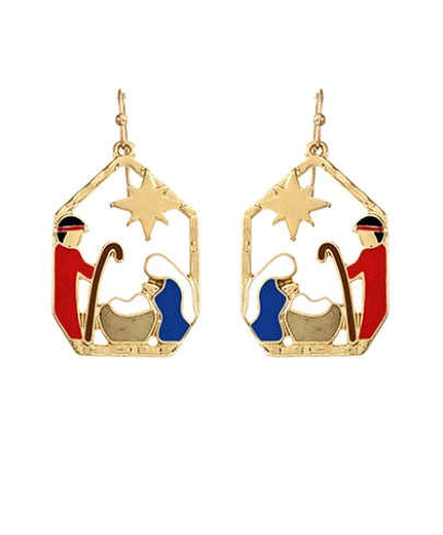 Nativity Scene Earring