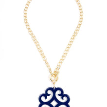 Load image into Gallery viewer, Circular Wave Resin Pendant Necklace
