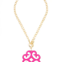 Load image into Gallery viewer, Circular Wave Resin Pendant Necklace
