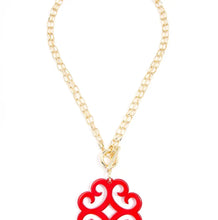 Load image into Gallery viewer, Circular Wave Resin Pendant Necklace
