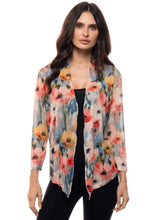 Load image into Gallery viewer, Sheer Floral Light Weight Open Cardi

