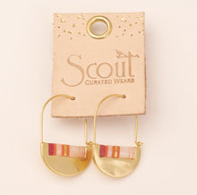 Load image into Gallery viewer, Good Karma Miyuki Crescent Hoop
