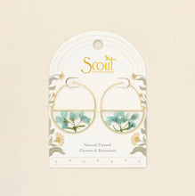 Load image into Gallery viewer, Pressed Flower Hoop Earring
