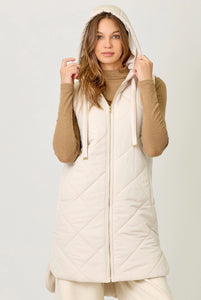 Comfort & Joy Ivory Quilted Vest