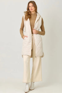 Comfort & Joy Ivory Quilted Vest