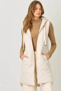 Comfort & Joy Ivory Quilted Vest