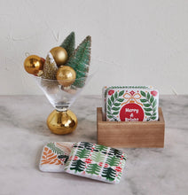Load image into Gallery viewer, Resin MERRY Coasters Set
