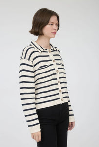 In Line For Love Button Up Cardigan