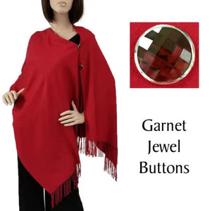 The Jeannie Jeweled Button Shawl
