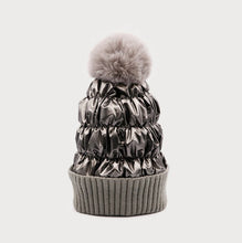 Load image into Gallery viewer, Quilted Fur Pom Hat

