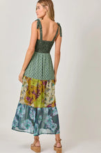 Load image into Gallery viewer, Tea For Two Tiered Green Dress
