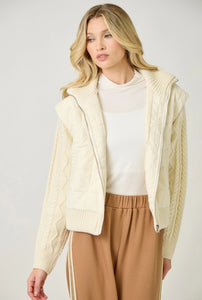 Mixed Media Ivory Jacket