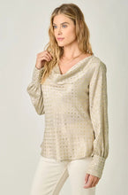 Load image into Gallery viewer, Carley Cowl Neck Polka Dot Blouse
