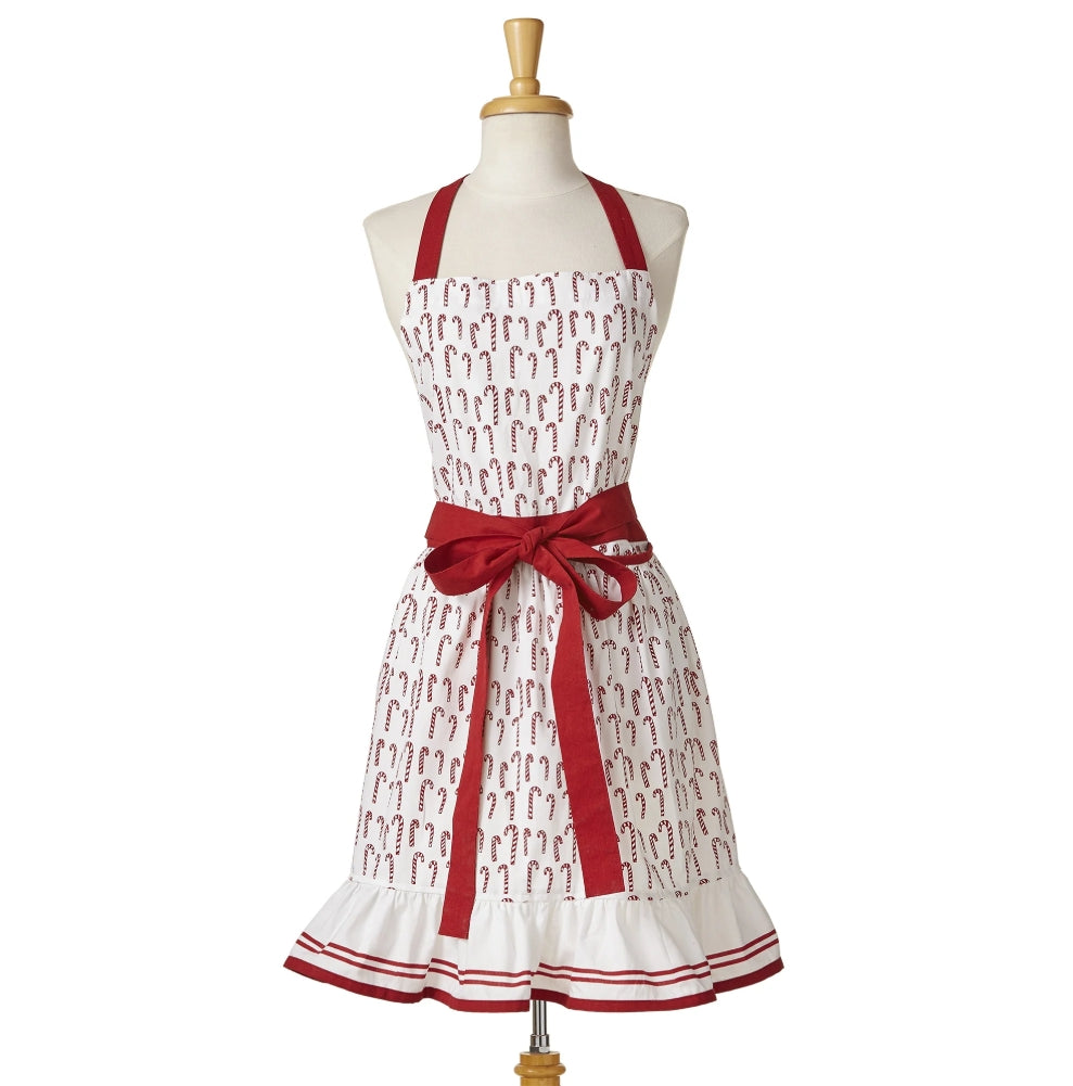 Candy Cane Frill Apron