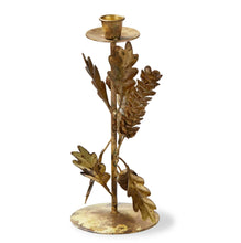 Load image into Gallery viewer, Oak Leaf Acorn Taper Holder
