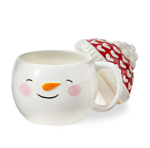 Snowman Lidded Mug