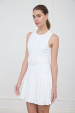 Load image into Gallery viewer, Someday Soon White Drop Waist Pleated Dress
