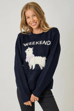 Load image into Gallery viewer, Weekend Llama Sweater
